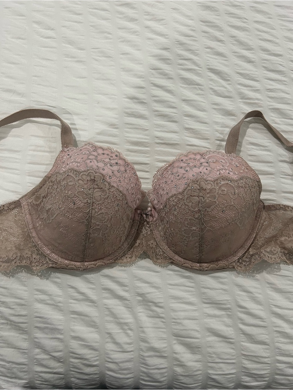 Victoria's Secret Blush Pink Lace Push-Up Bra